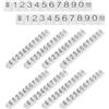 3 Pack Mini Cartellino Del Prezzo Cubi Di Per Gioielli Numeri Dei Prezzi