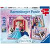 Ravensburger - Puzzle 3 x 49 Pezzi: Disney Frozen, Puzzle Bambini 5 Anni, 21 X 2