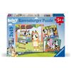 Ravensburger - Puzzle 3 x 49 Pezzi: Bluey, Puzzle Bambini 5 Anni, 21 X 21 Cm, Re