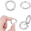 UNICRAFTALE 4pcs 24mm Spring Gate Rings Acciaio Inossidabile Spring Ring C