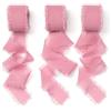 AOKSUNOVA Nastro in Chiffon Fucsia 2,5 cm x 18,9 m per Matrimonio | Nastro chiff