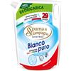 Spuma di Sciampagna Ecoricarica Detersivo Lavatrice Bianco Puro Formula Igienizzante Concentrata con
