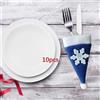 10 Mini Cappellini Natalizi per Portaposate, Astucci Portaposate, Tappi per