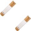2 flaconi con pompa airless per cosmetici: dispenser ricaricabile da 100 ml/3,4