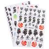 9 fogli Dragon Nail Art Stickers Design del personaggio cinese Decalcomanie