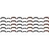 3 PCS Adesivi Per Barba Finta Costume Da Baffi Marroni Adulto Manubrio Adulti