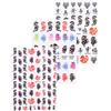 9 fogli Dragon Nail Art Stickers Design del personaggio cinese Decalcomanie