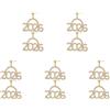 5 Pack Orecchini Con Strass Per Donna Di Dichiarazione Da Pendenti