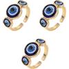 3 Pack Anello Estetico Anelli Anti-malocchio Per Le Donne Di Moda