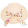 2 pezzi Lady Bow Knot Cappello da sole Cappello estivo per donne Cappello da