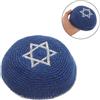 3 pezzi Kippah ebraica israeliana: berretto da preghiera con Stella di David