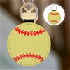 2 Pcs Portachiavi Da Baseball Pallone Calcio Forniture Per Feste Di