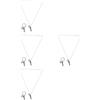 4 PCS Portachiavi Con Ciondolo Da Sci Skateboard Snowboard Delicato Accessorio