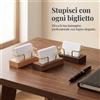 Porta Biglietti da Visita in Legno, per Scrivania e Ufficio