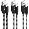 YIIFELL Cavo USB Type C Ricarica Rapida 3Pezzi 2 Metri Cavetto USB Cellulare C 3A Nylon