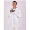 PROJECT X PARIS Giacca da uomo Poliestere, Stile Urbano Casual, Bianco, Taglia L