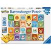 Ravensburger - Pokémon, Puzzle Educativo Per Bambini 6+ Anni, 100 Pezzi XXL | Pu
