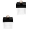 Set of 2 Custodia Per Dischetti Cotone Dischetto Supporto Action Figure