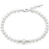 Miluna Bracciale Miluna Donna Argento Perle Naturali 5-5,5 mm Topazi Bianchi _PBR3804