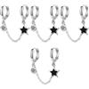 4 Pack Orecchini Piercing Orecchio Da Festival Per Donna Penetranti