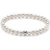 Miluna Bracciale Miluna Donna Argento Elastico Perle Naturali 5,5-6 mm _PBR3734