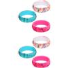 2 Pack Anello in Silicone Impilabile Fedi Nuziali Per Donne Anelli Nozze