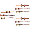 9 pezzi a strisce con papilla golf show bowtie decorazione per festa bowtie