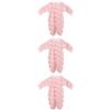 Set of 3 Body Neonato Tutina Inter Testa Della Bambina Per Bambino