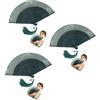 3 PCS Ventaglio Di Bambù Ventilatori Palmari Pieghevoli Portatili