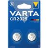 BATTERIA VARTA CR2025 LITHIUM DA 3V CONFEZIONE DA 2PZ CR2025