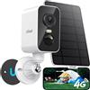 ieGeek Portatile Magnetica Telecamera con Sim 4G da Esterno/Interno 2K HD