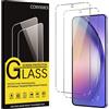 Coiwxmoi 2 Pezzi Vetro Temperato per Samsung Galaxy A54 5G, Pellicola Protettiva Durezza