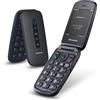 Panasonic KX‑TU550EXB Cellulare 4G per Anziani Fotocamera 1,2 MP telefono per Black