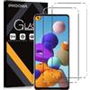 Phoona Vetro Temperato per Samsung Galaxy A21s, 2 Pezzi Pellicola Protettiva per