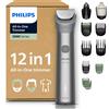 Philips Rifinitore All in one Multigroom Serie 5000 12 in 1 Rifinitore per barba capelli