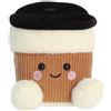 AURORA, 33936, Palm Pals Essie Coffee Cup, 13cm, Soft Toy,White & Brown