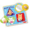 Spin Master Melissa & Doug Ms Rachel Peek-a-Boo - Puzzle in legno con molletta, 4 pezzi con