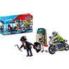 Geobra brandstatter gmbh & co. kg PLAYMOBIL City Action 70572, Poliziotto in Moto e Ladro, dai 4 ai 10 Anni