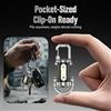Portachiavi Torcia Portatile USB Ricaricabile Luce LED Luminosa con Clip