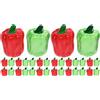 2 PCS Verdura Finta Cibo Miniatura Arredamento Vegetale Artificiale