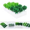 4 Boxes Vegetazione in Miniatura Decorazione Del Tavolo Color Sabbia