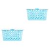 2 PCS Cesto in Plastica Cestini Portaoggetti Da Picnic Piccolo Cestino