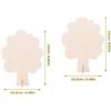 2 Count Modello Di Albero Non Verniciato Artigianato in Legno Finito Alberi