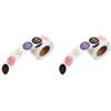 2 Rolls Stickers Di Ringraziamento Etichette Adesive Grazie Adesivi Sfusi