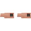 2 Pack Scatola Diffusore in Pietra Vulcanica Roccia Olio Base Legno