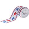 2 Rolls Nastro Tema Festa Dell'indipendenza Americana Decorativo Spesso