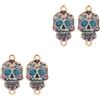2 Pack Accessorio Di Gioielleria Forniture Gioielli Ciondolo in Metallo