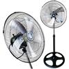 maxtech Ventilatore Piantana 5 Pale Acciaio 75W Regolabile Oscillante 3 Velocità Fs40-2