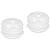 2 PCS Vaporiera Per Alimenti Cucinare Verdure Adatta Microonde La Cottura Nel