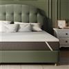 Novilla Materasso Topper 140x190 Altezza 5 cm Coprimaterasso in Schiuma di Fibra Topper